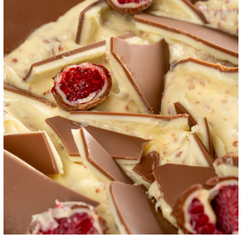 Наповнювач для морозива Білий шоколад — малина Joycream Raspberry White ТМ Joygelato 5 кг